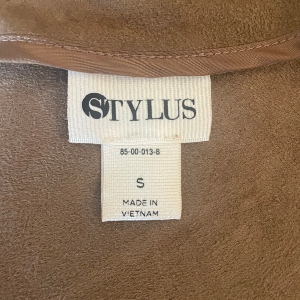 Womens Western Faux Suede Scalloped Cowgirl Open Jacket Small‎ Hippie Festival - Picture 5 of 14